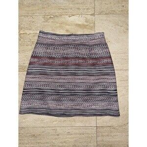 Saks Fifth Avenue Tweed Knit Skirt‎ Size M Made In USA